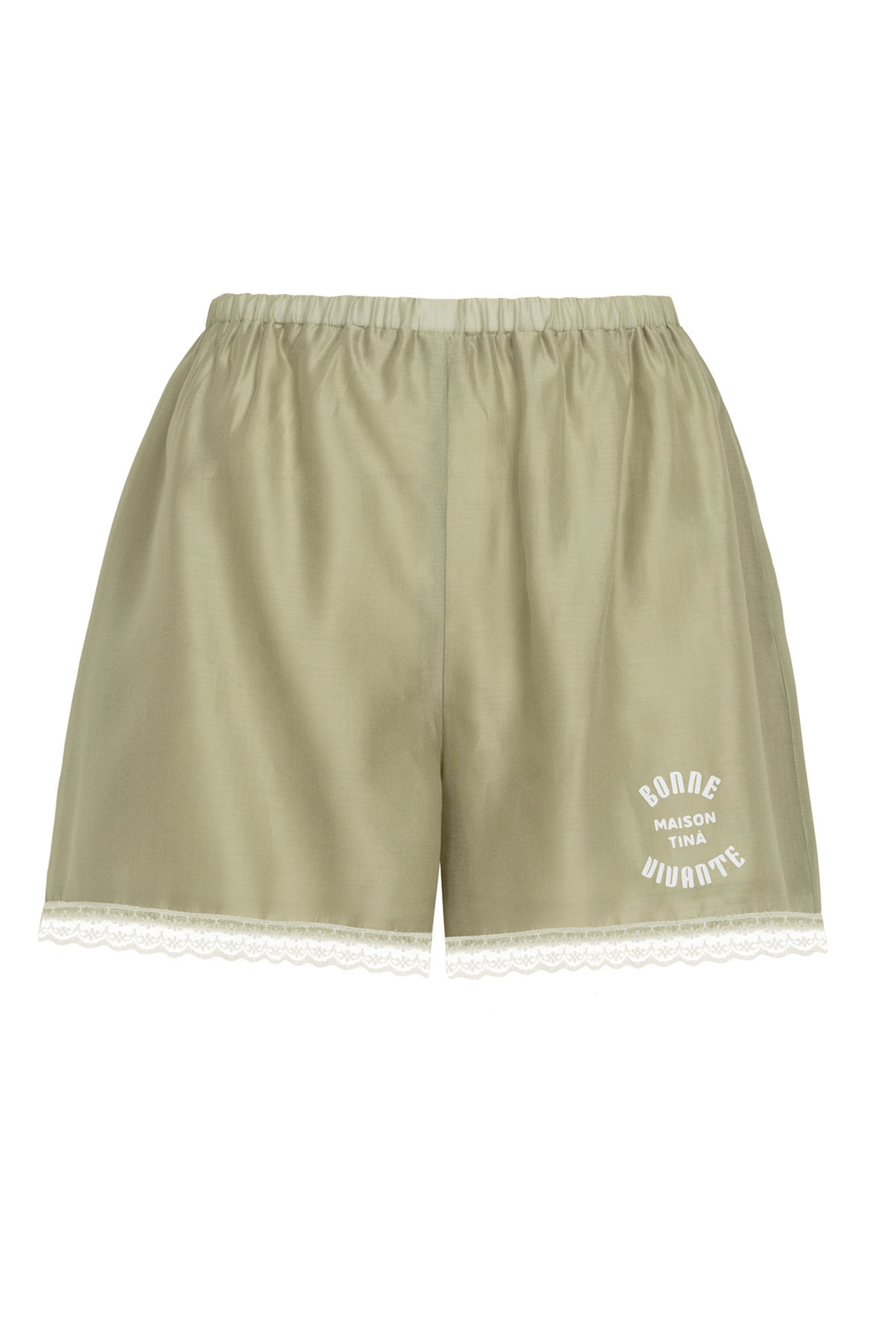 Bonne Vivante Shorts in Olive